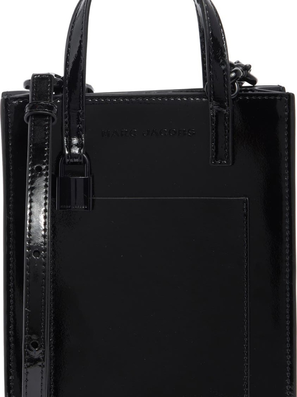 NWT Marc Jacobs Black Patent Leather Mini Tote